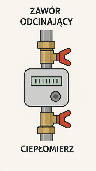 Zawory przy ciepłomierzu!